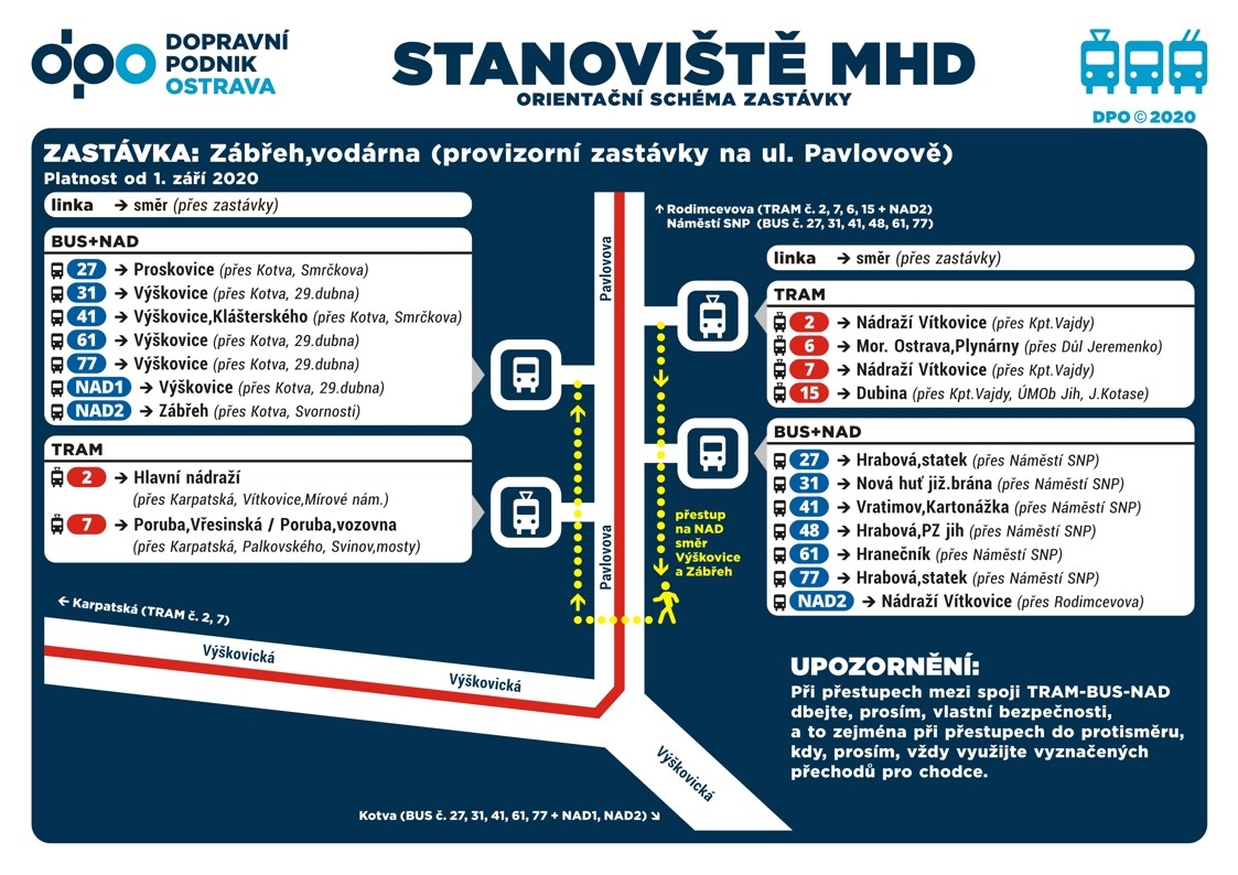 stan mhd zabreh vodarna 2020 09 01 vlk | Changes in Ostrava Public Transport