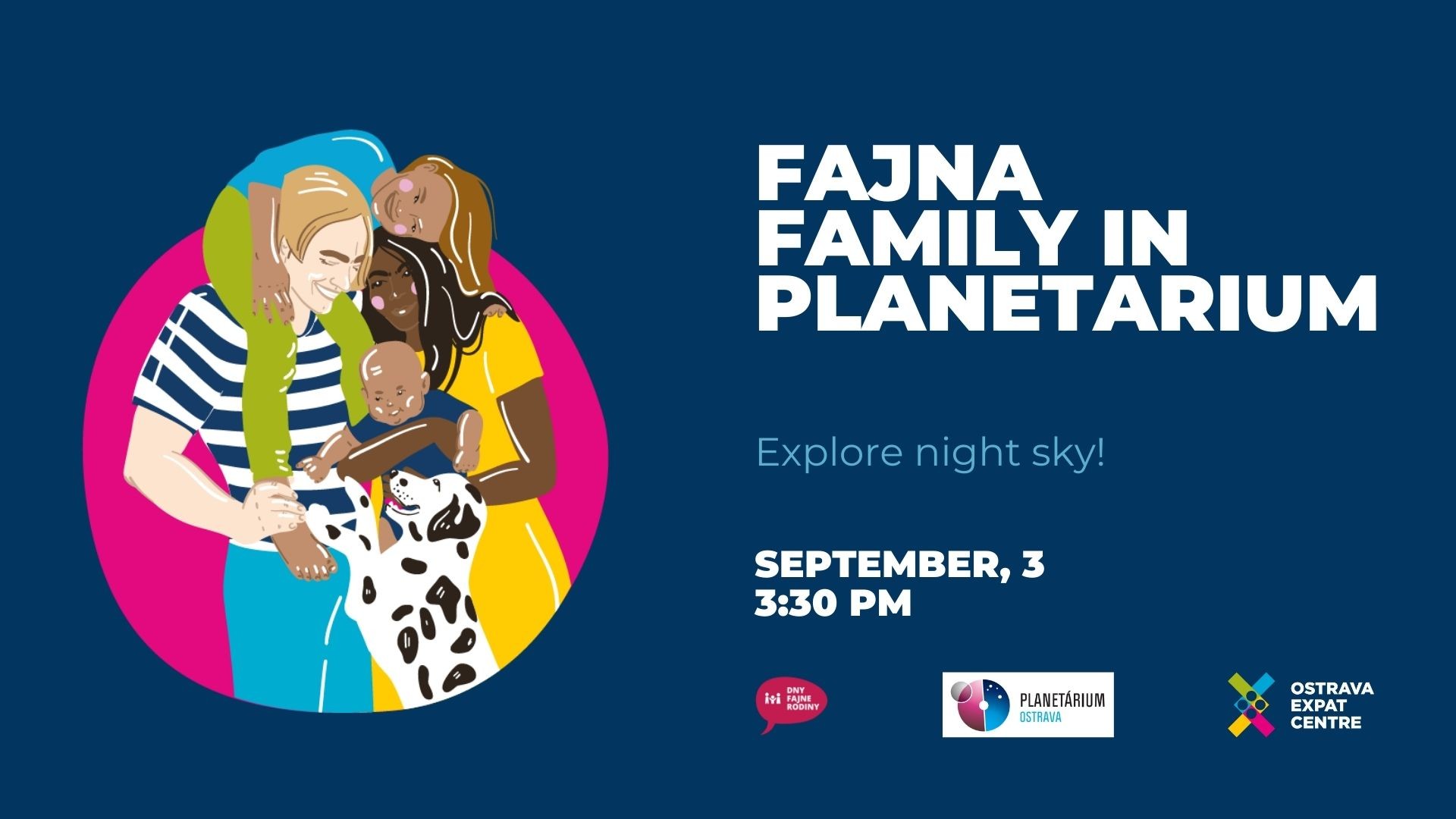 FB event Covers OEC 17 | Fajna Family in Planetarium Ostrava